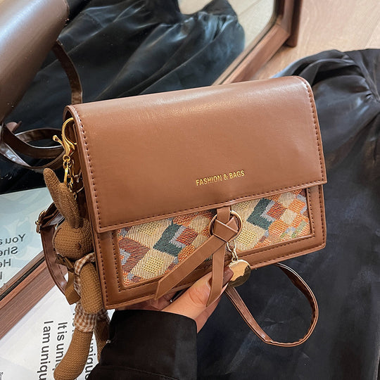 Damen Umhängetasche mit elegantem Knotenverschluss und floralem Muster Nord Taschen
