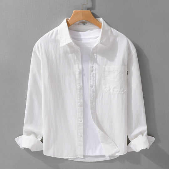 Herren Leichtes Baumwoll-Overshirt mit Brusttasche und Relaxed‑Fit Nord Taschen