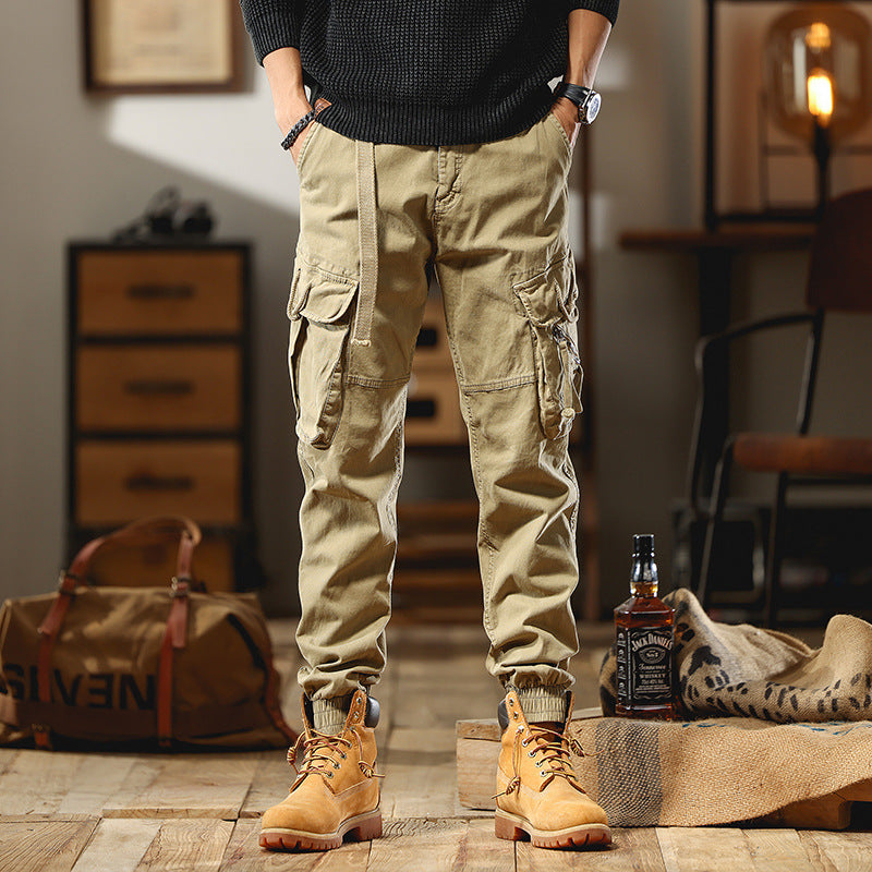 Herren Cargo-Joggerhose mit Multifunktions-Taschen und elastischem Saum Nord Taschen