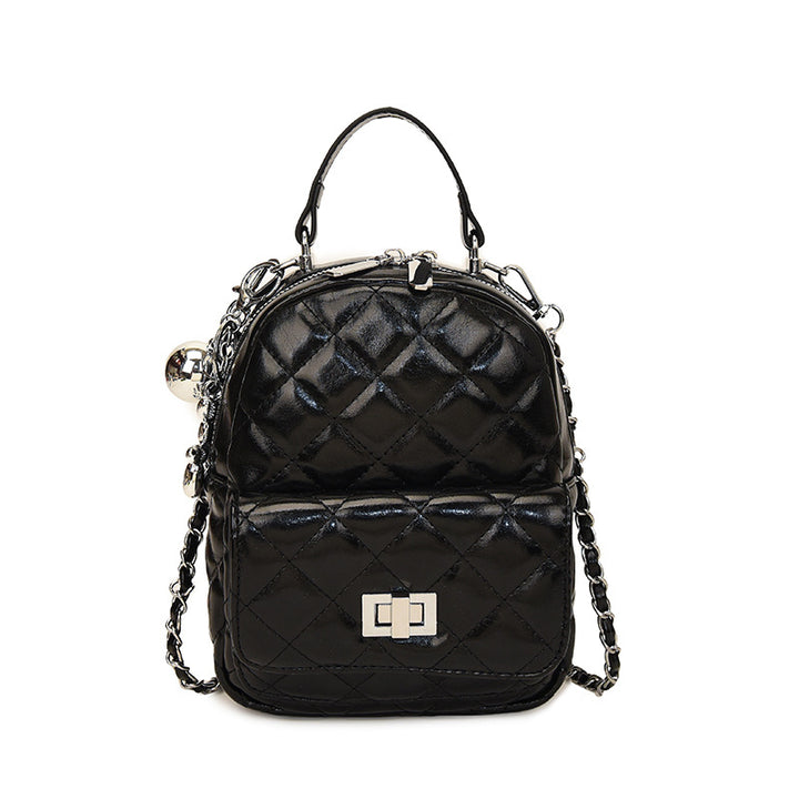 Damen modische Mini-Rucksacktasche mit elegantem Kettenriemen Nord Taschen