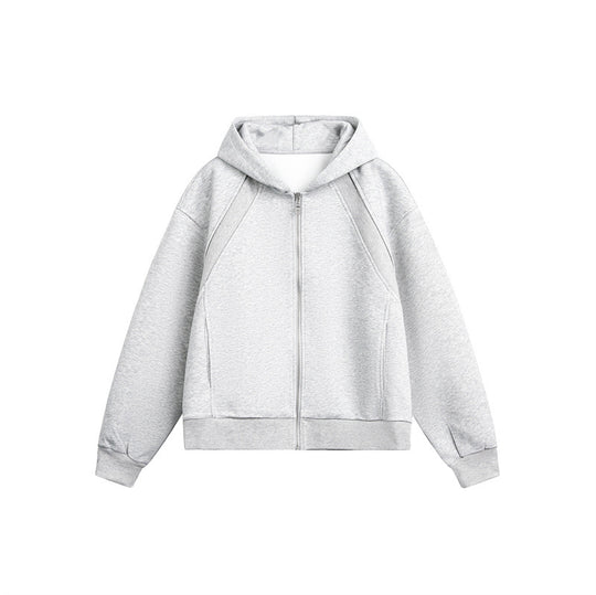 Unisex Leichte Oversize‑Kapuzen‑Sweatjacke mit durchgehendem Reißverschluss, Raglanärmeln und Eingrifftaschen Nord Taschen