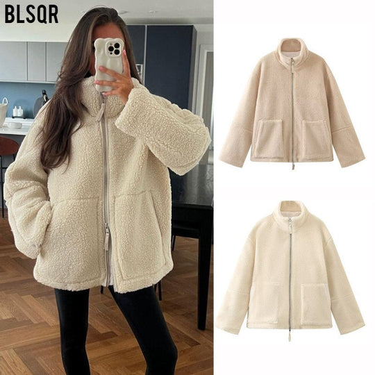 Damen Fleecejacke Nord Taschen