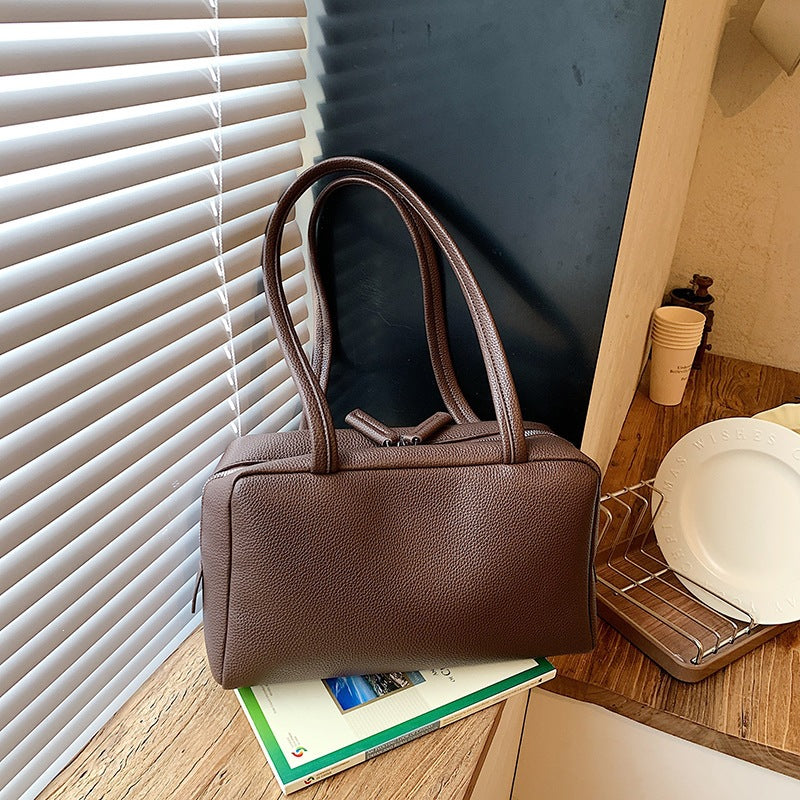 Damen elegante Handtasche mit strukturiertem Leder und praktischen Fächern Nord Taschen