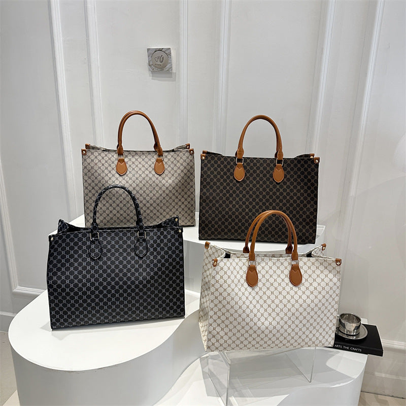 Damen elegante Tote-Tasche mit hochwertigem Monogramm-Design Nord Taschen