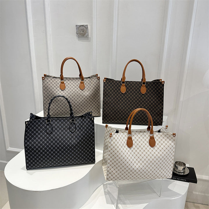 Damen elegante Tote-Tasche mit hochwertigem Monogramm-Design Nord Taschen