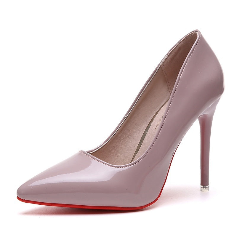 Damen Elegante Stiletto-Pumps mit hochglänzender Oberfläche