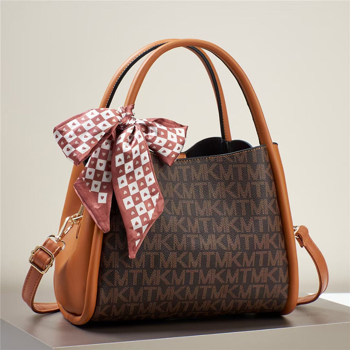Damen elegante Handtasche mit verspieltem Schleifenakzent Nord Taschen