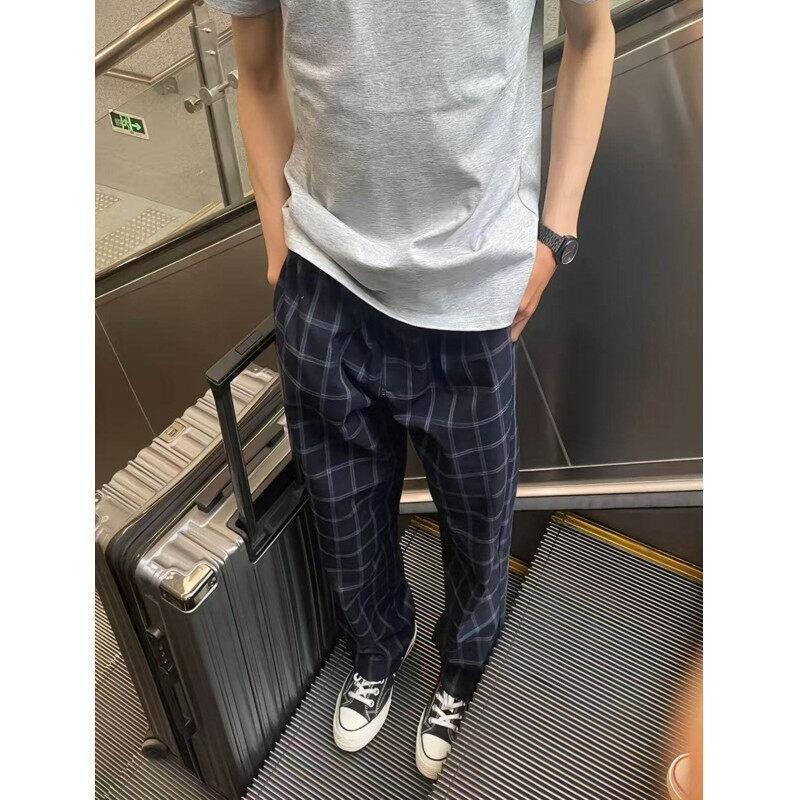Herren Bequeme Freizeithose mit Karomuster Nord Taschen