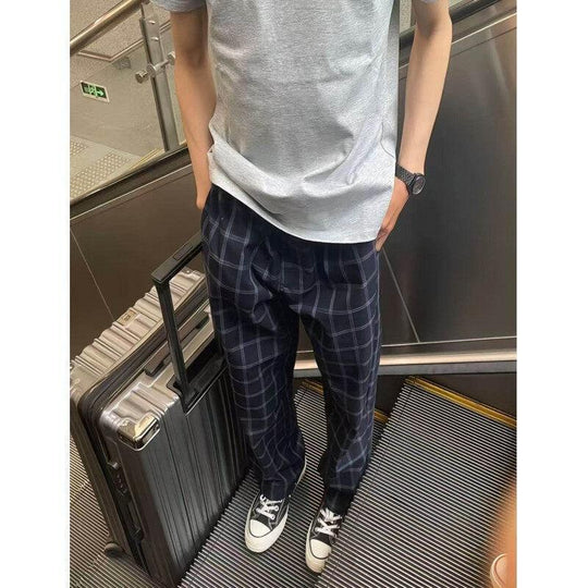Herren Bequeme Freizeithose mit Karomuster Nord Taschen