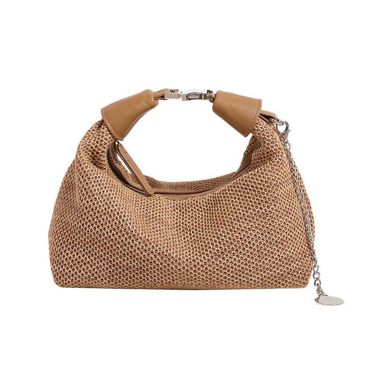 Damen Hobo-Tasche mit raffiniertem Flechtmuster und elegantem Kettenhandgriff Nord Taschen