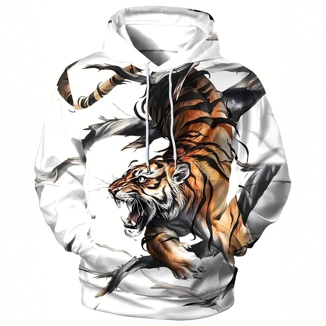 Damen Kapuzenpullover mit Wolf- und Schmetterlingsmotiv Nord Taschen
