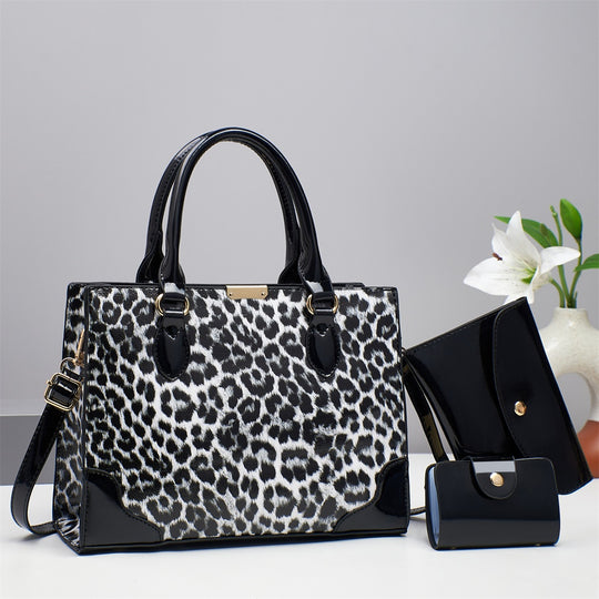 Damen elegante Handtasche mit animalischem Muster Nord Taschen