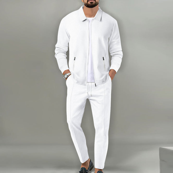 Herren sportliches Komplettset mit eleganter Oberjacke
