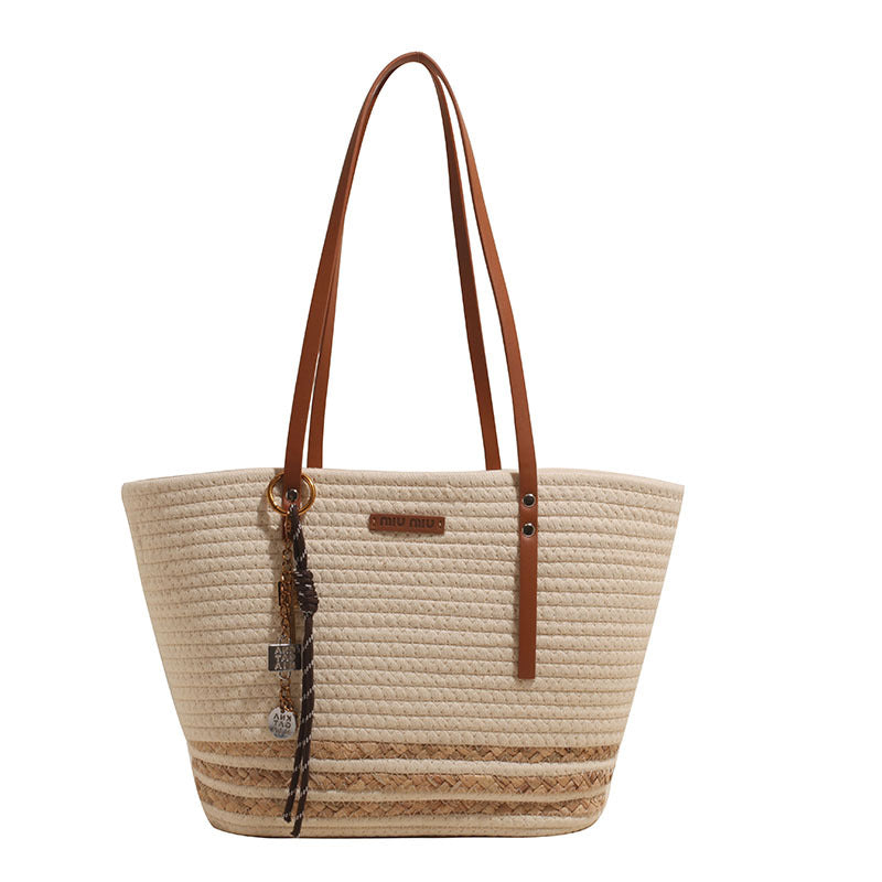 Damen großzügige Strandtasche mit dekorativem Muster Nord Taschen
