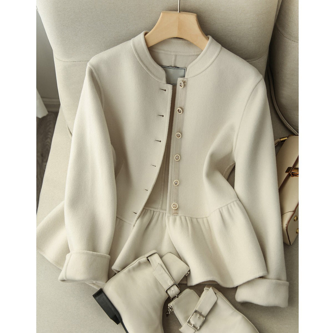 Damen Modischer Sweatjacke mit Knopfdetails Nord Taschen