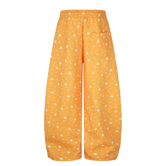 Damen Weite Palazzo-Loungehose mit Komfortbund, Tunnelzug und verstellbarem Saum Nord Taschen