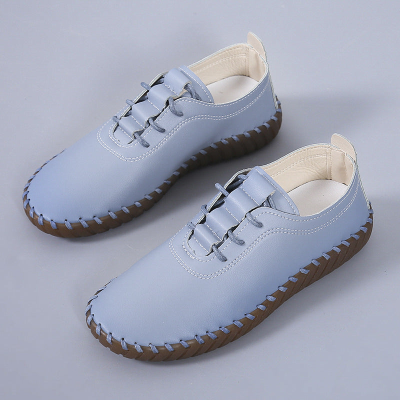 Damen Leichter Schnürschuh mit handgenähter Ziernaht und profilierter Gummisohle Nord Taschen