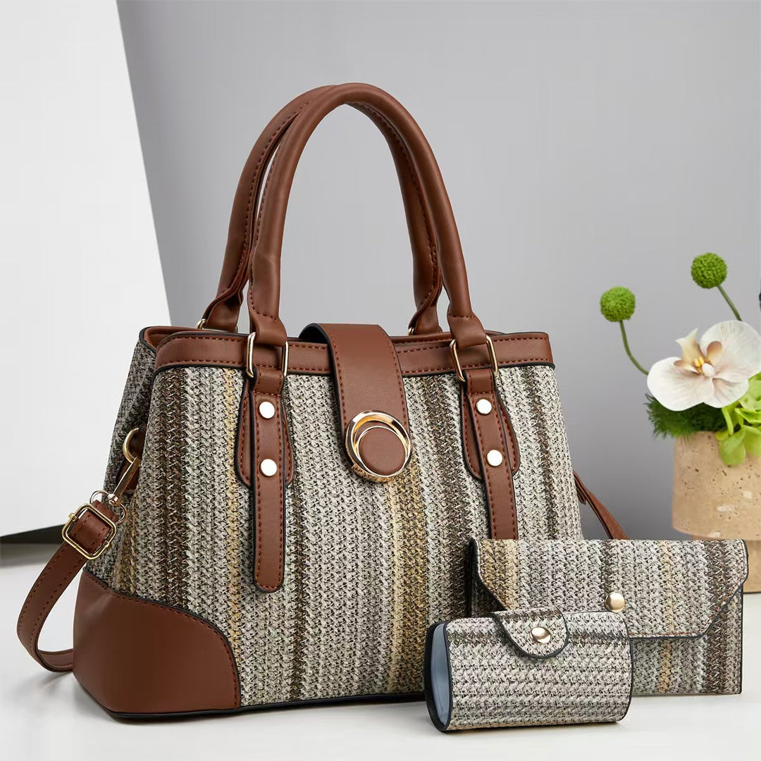 Damen stilvolle Handtasche mit abnehmbarem Geldbeutel Nord Taschen