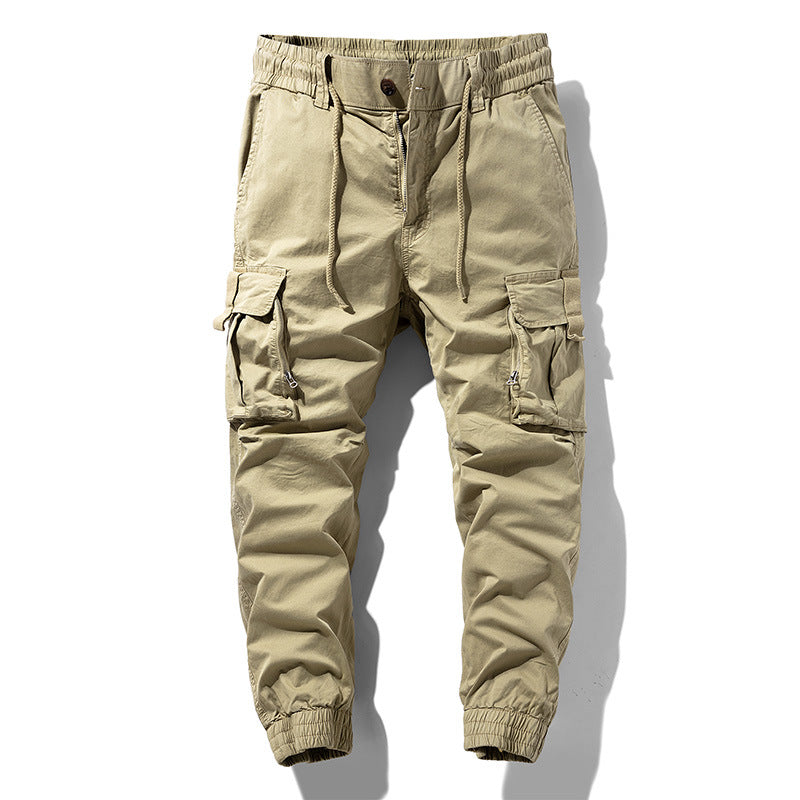Herren Leichte Tactical-Cargo-Jogginghose mit Tunnelzugbund, Kniepaneelen und Multifunktionstaschen Nord Taschen