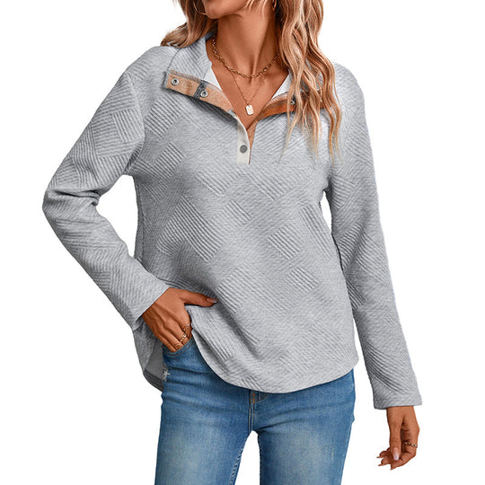 Damen Gequiltetes Sweatshirt mit Reißverschluss Nord Taschen
