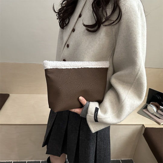 Damen stilvolle Clutch-Tasche aus strukturiertem Material Nord Taschen