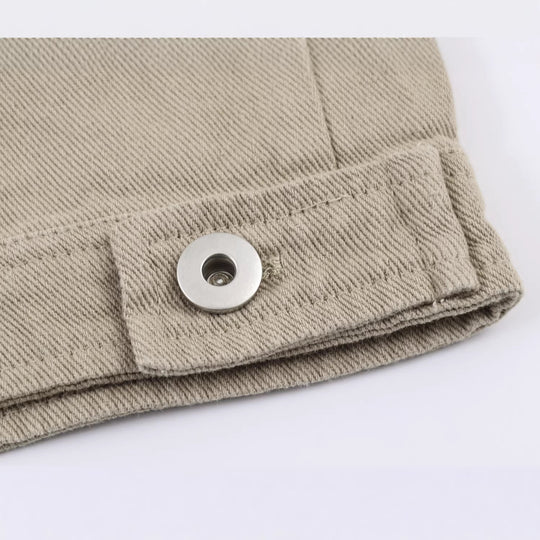 Damen Kurzblouson im Worker‑Look mit Cordkragen und Reißverschlusstasche Nord Taschen
