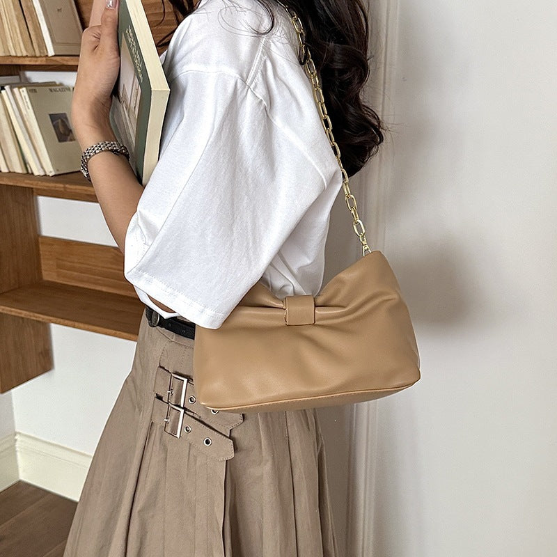 Damen elegante Clutch-Tasche mit edler Schleife Nord Taschen