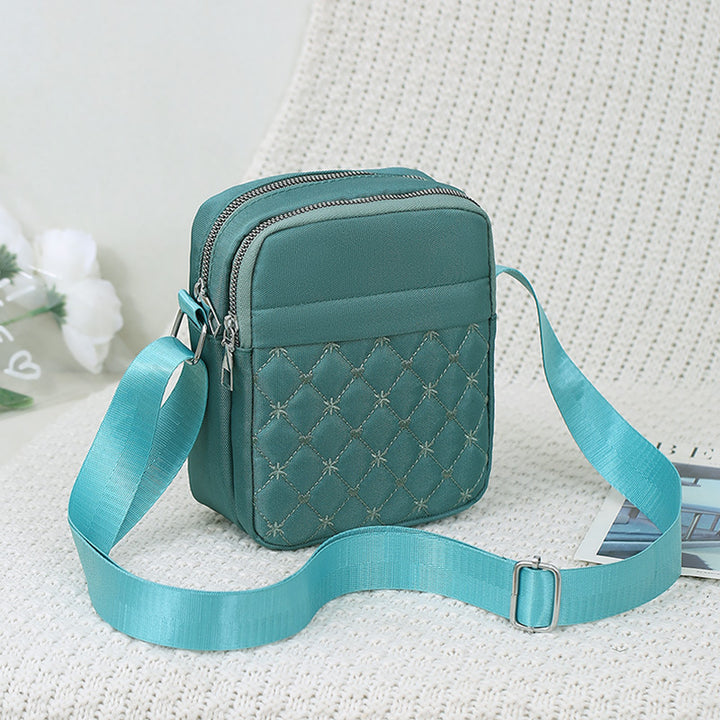 Damen multifunktionale Umhängetasche mit gestepptem Design Nord Taschen