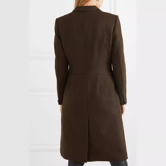 Damen Langmantel im schlanken Tailoring mit schmaler Silhouette Nord Taschen