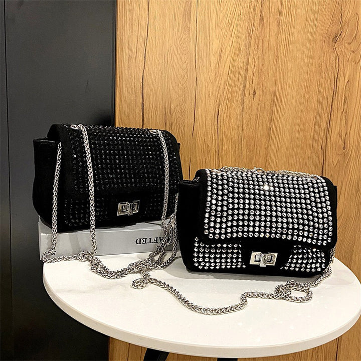Damen elegante Clutch-Tasche mit strahlenden Strassakzenten Nord Taschen