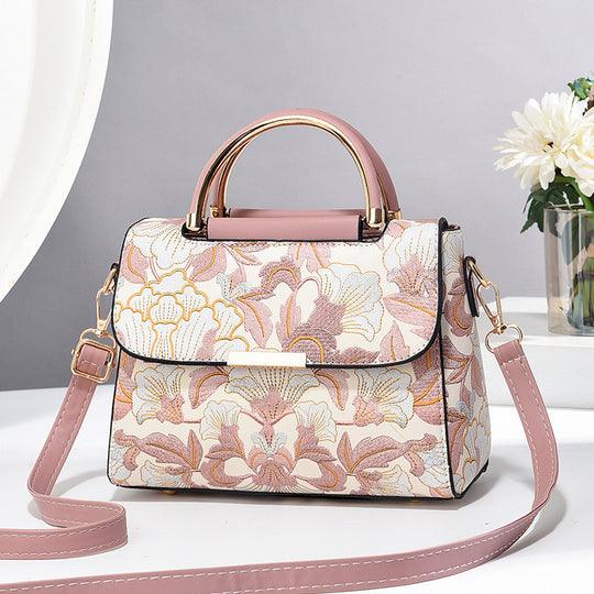 Damen Handtasche mit floralem Design und luxuriösen Akzenten Nord Taschen