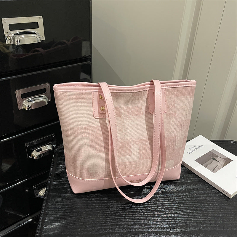 Damen elegante Shopper-Tasche mit strukturiertem Gewebe und robusten Trageriemen Nord Taschen