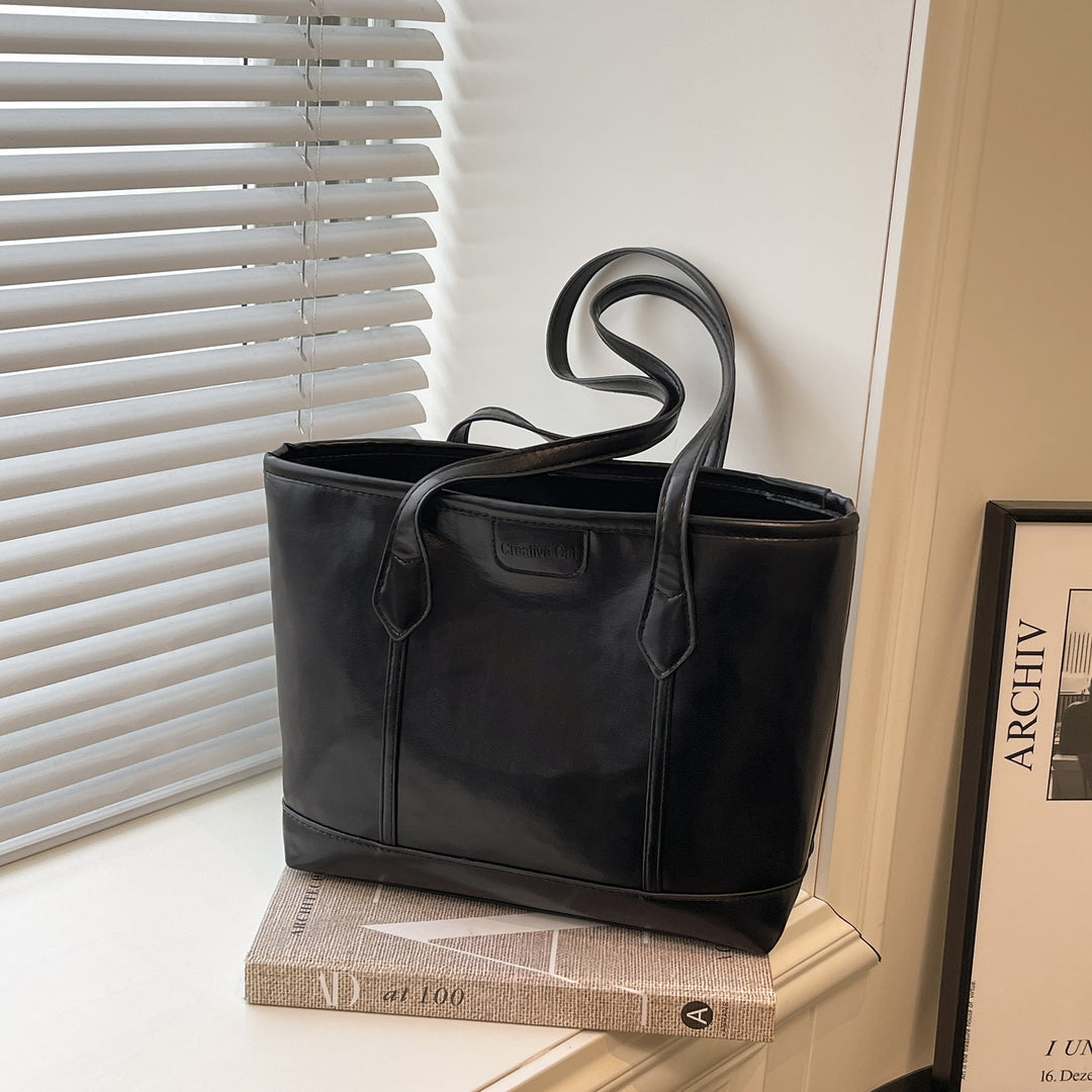 Damen Tragetasche aus hochwertigem Kunstleder mit eleganter Struktur Nord Taschen