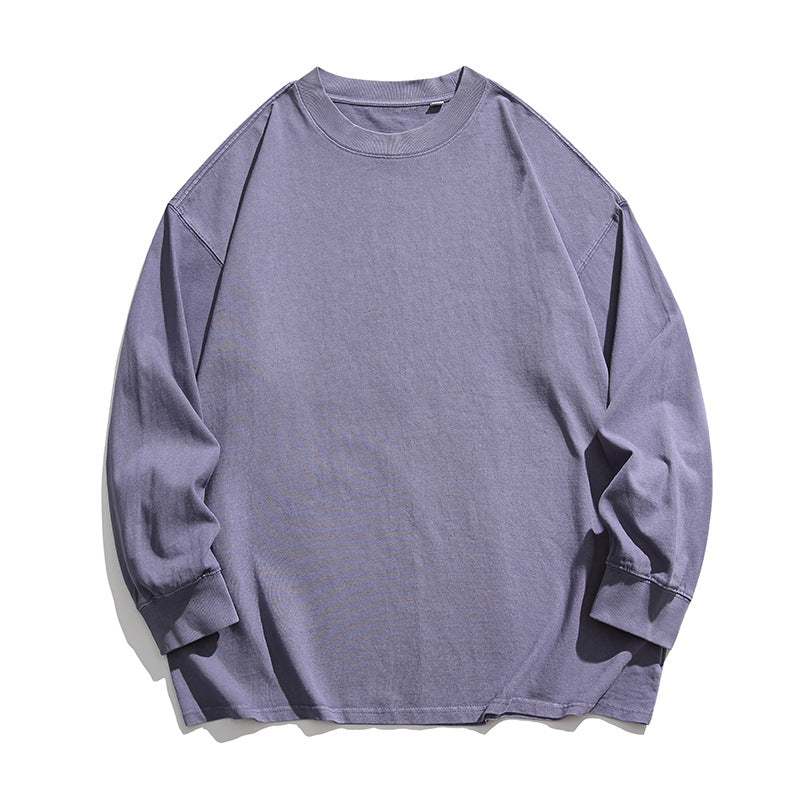 Unisex Weites Oversize-Langarmshirt im Heavyweight-Slouch-Stil mit Drop-Shoulder Nord Taschen
