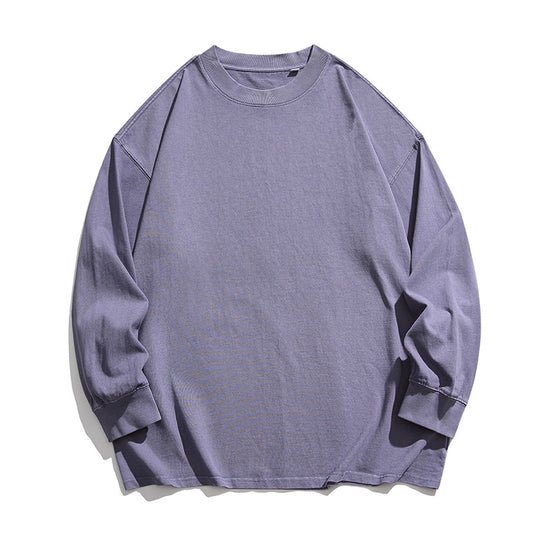 Unisex Weites Oversize-Langarmshirt im Heavyweight-Slouch-Stil mit Drop-Shoulder Nord Taschen