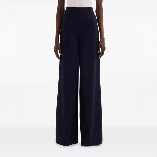 Damen Hochtaillierte Plissee‑Palazzohose mit weitem Bein Nord Taschen