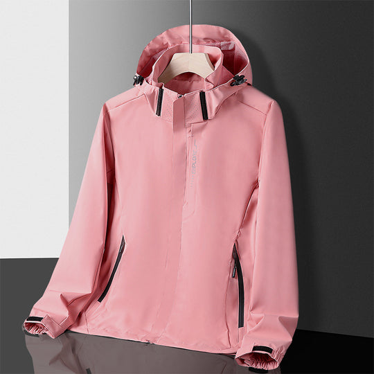 Herren leichter wasserdichter Softshell‑Hoodie mit Kapuze und Tarn‑Hex‑Alloverprint Nord Taschen