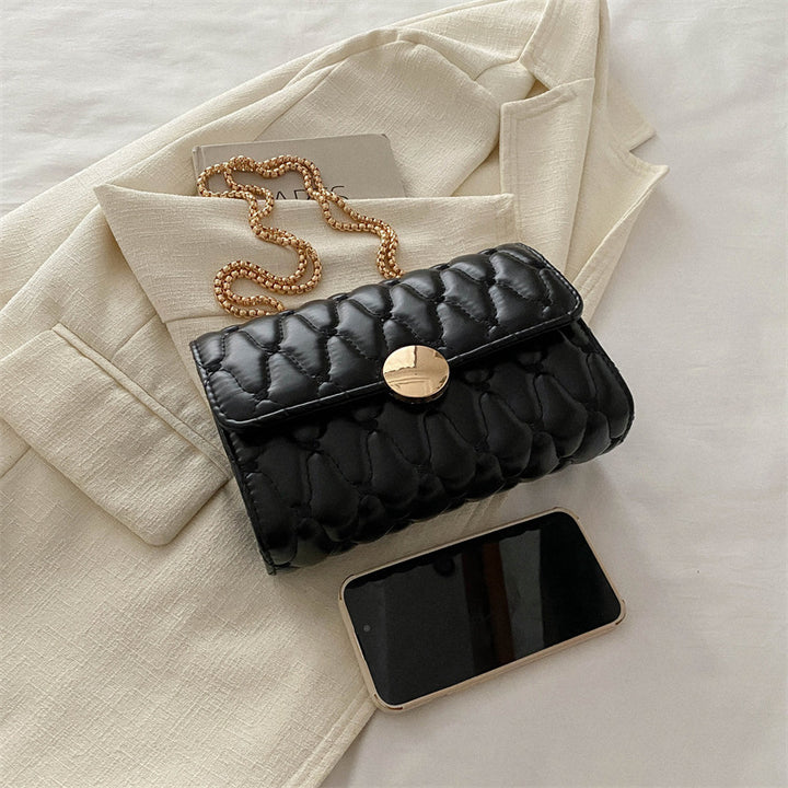 Damen Clutch-Tasche aus hochwertigem Leder mit Kettenriemen Nord Taschen