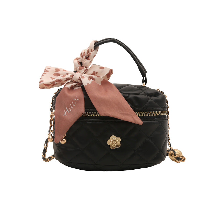 Damen Mini-Koffer-Handtasche mit eleganter Schleifendekoration Nord Taschen