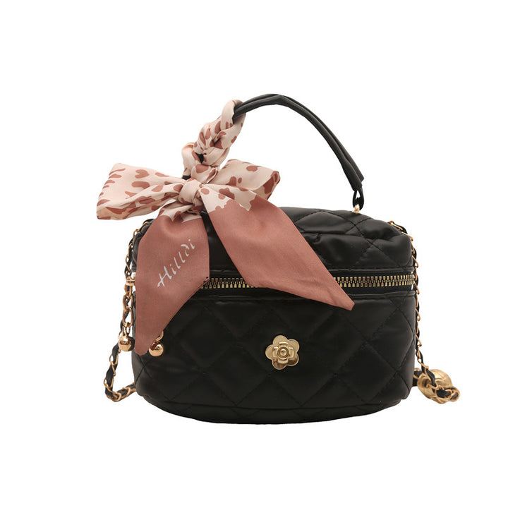 Damen Mini-Koffer-Handtasche mit eleganter Schleifendekoration Nord Taschen