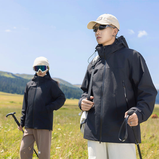 Unisex Softshell-Outdoorjacke mit durchgehendem Fleecefutter, verstellbarer Kapuze und wasserabweisender Membran Nord Taschen