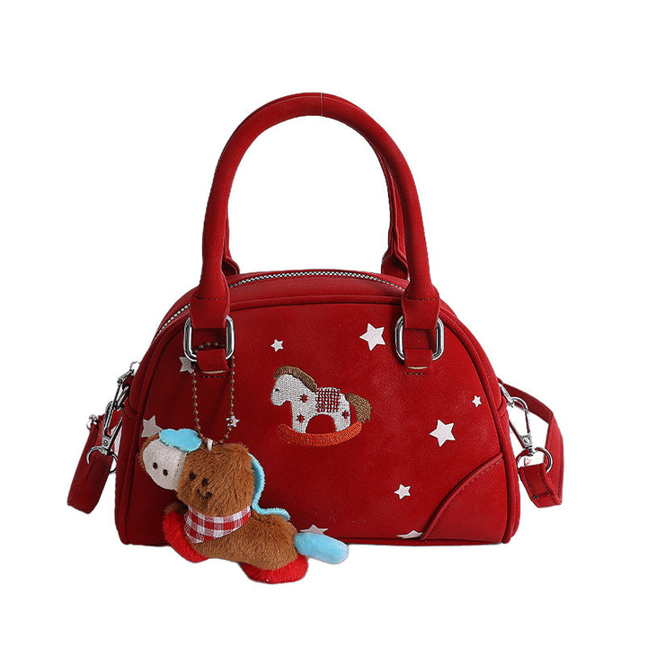 Damenhandtasche mit tierischem Motiv und dekorativen Sternen Nord Taschen
