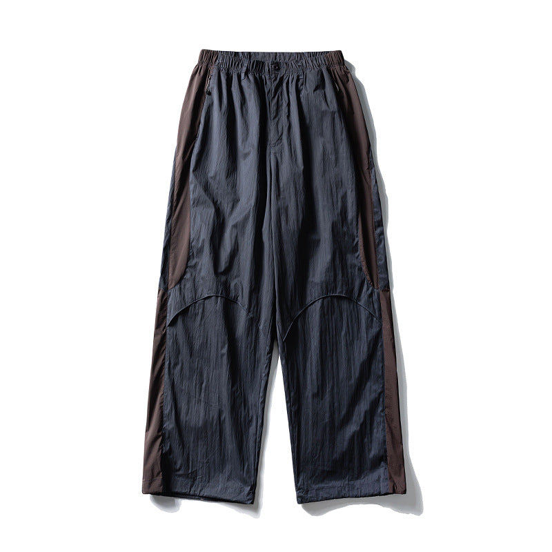 Herren Weite technische Nylon-Cargohose mit elastischem Bund und Paneel-Details Nord Taschen