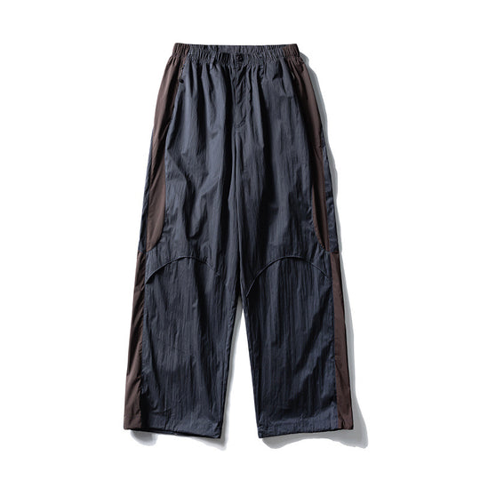 Herren Weite technische Nylon-Cargohose mit elastischem Bund und Paneel-Details Nord Taschen
