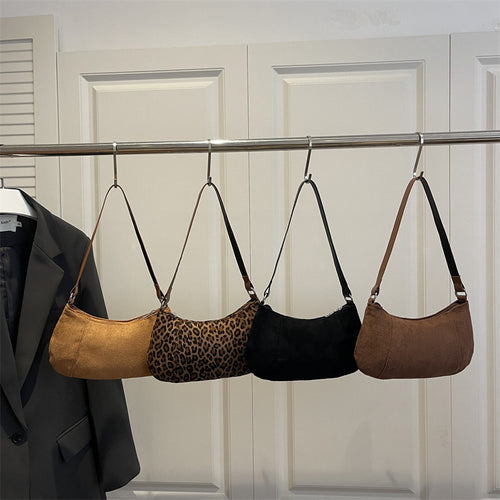 Damen Umhängetasche mit luxuriösem Wildleder-Finish und praktischem Schulterriemen Nord Taschen