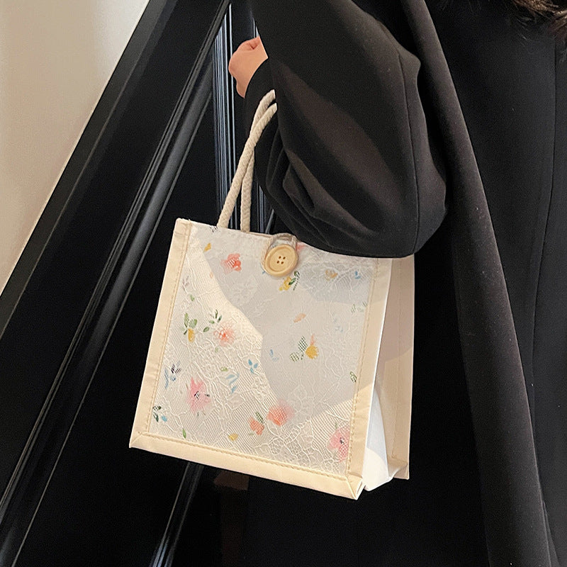 Damen praktische und stilvolle Einkaufstasche mit floralem Design Nord Taschen