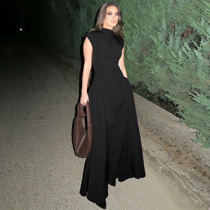 Damen Elegantes langes Abendkleid im minimalistischen Stil
