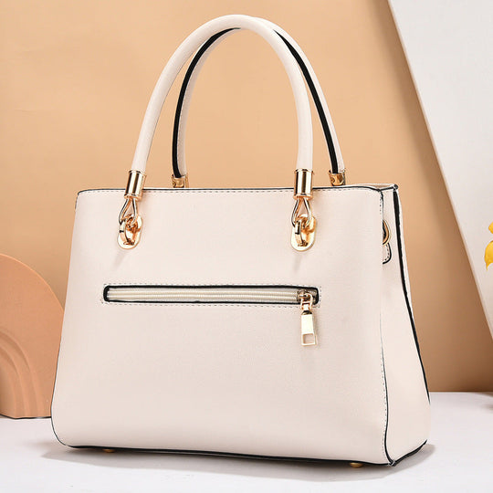 Arvani | Handtasche für Damen - Modische Tasche im minimalistischen Stil mit goldenen Details