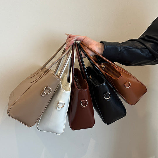 Damen elegante Handtasche mit abnehmbaren Schulterriemen und strukturierter Oberfläche Nord Taschen
