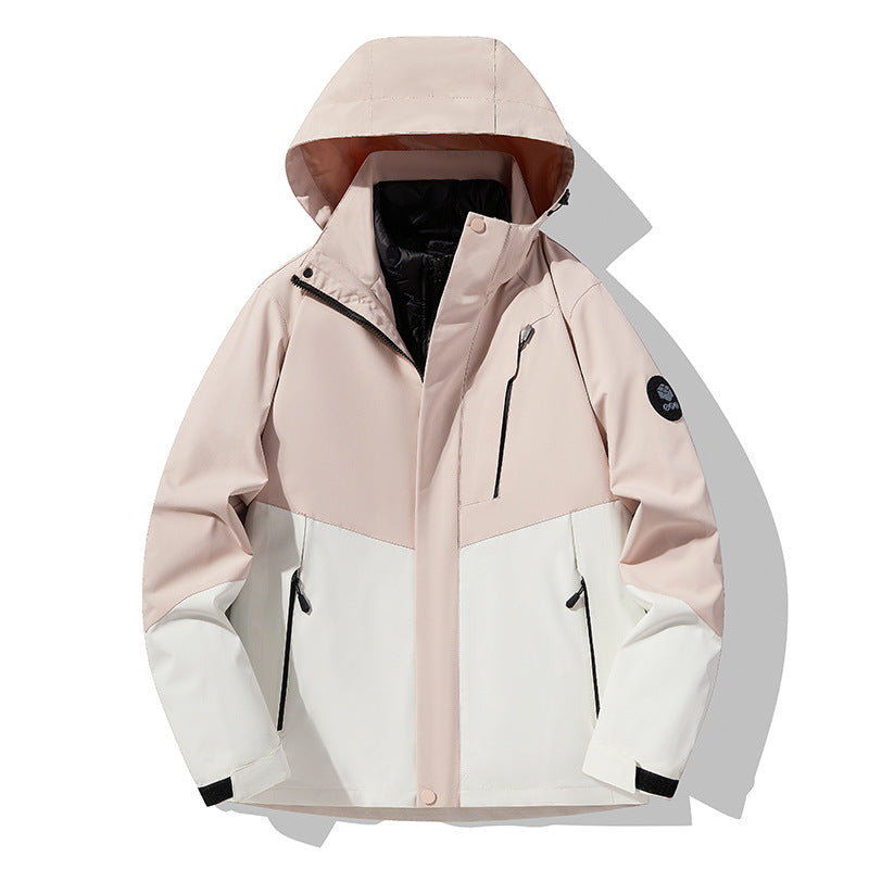 Herren Dreifach kombinierbare Funktionsjacke mit abnehmbarer Steppweste Nord Taschen